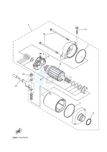 YXE700E YXE70WPHG WOLVERINE EPS CAMO (2MB9) drawing STARTING MOTOR