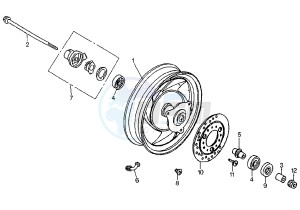 CITY 50 drawing FRONT WHEEL