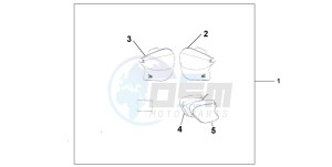 VTR1000F SUPER HAWK drawing SOFT PANNIERS L/R