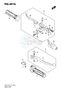 GSX-S125 MLX drawing HANDLE LEVER