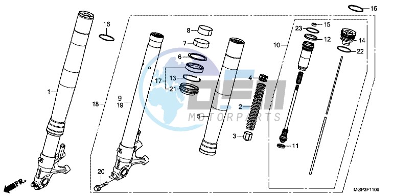 FRONT FORK (CBR1000RR/ RA)