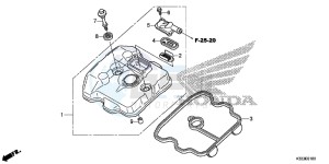 CBR300RF CBR300R Europe Direct - (ED) drawing CYLINDER HEAD COVER