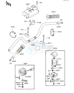 KLF 300 A [BAYOU 300] (A2) [BAYOU 300] drawing HANDLEBAR