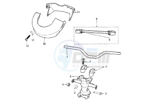 METAL–X - 50 cc drawing STEERING HANDLE