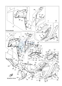 YZF-R3A 321 R3 (B02B B02C) drawing COWLING 1