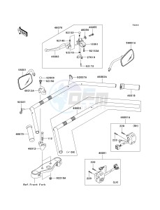 VN 900 D[VULCAN 900 CLASSIC LT] (6F-9F) D6F drawing HANDLEBAR