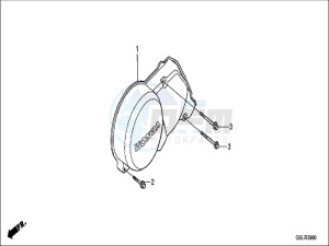 CRF50FH Europe Direct - (ED) drawing LEFT CRANKCASE COVER