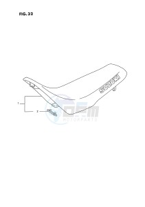 RMX250 (E3) drawing SEAT