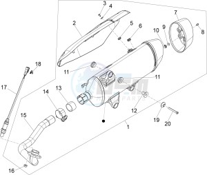 X10 350 4t 4v ie e3 drawing Silencer