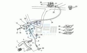 Nevada 350 drawing Rear master cylinder