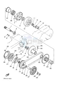 YFM125A YFM125GD GRIZZLY 125 (1PY5 1PY6) drawing CLUTCH