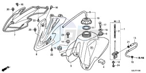 CRF50FC drawing FUEL TANK