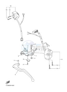 FZ1-S FZ1 FAZER 1000 (2DV6) drawing HANDLE SWITCH & LEVER