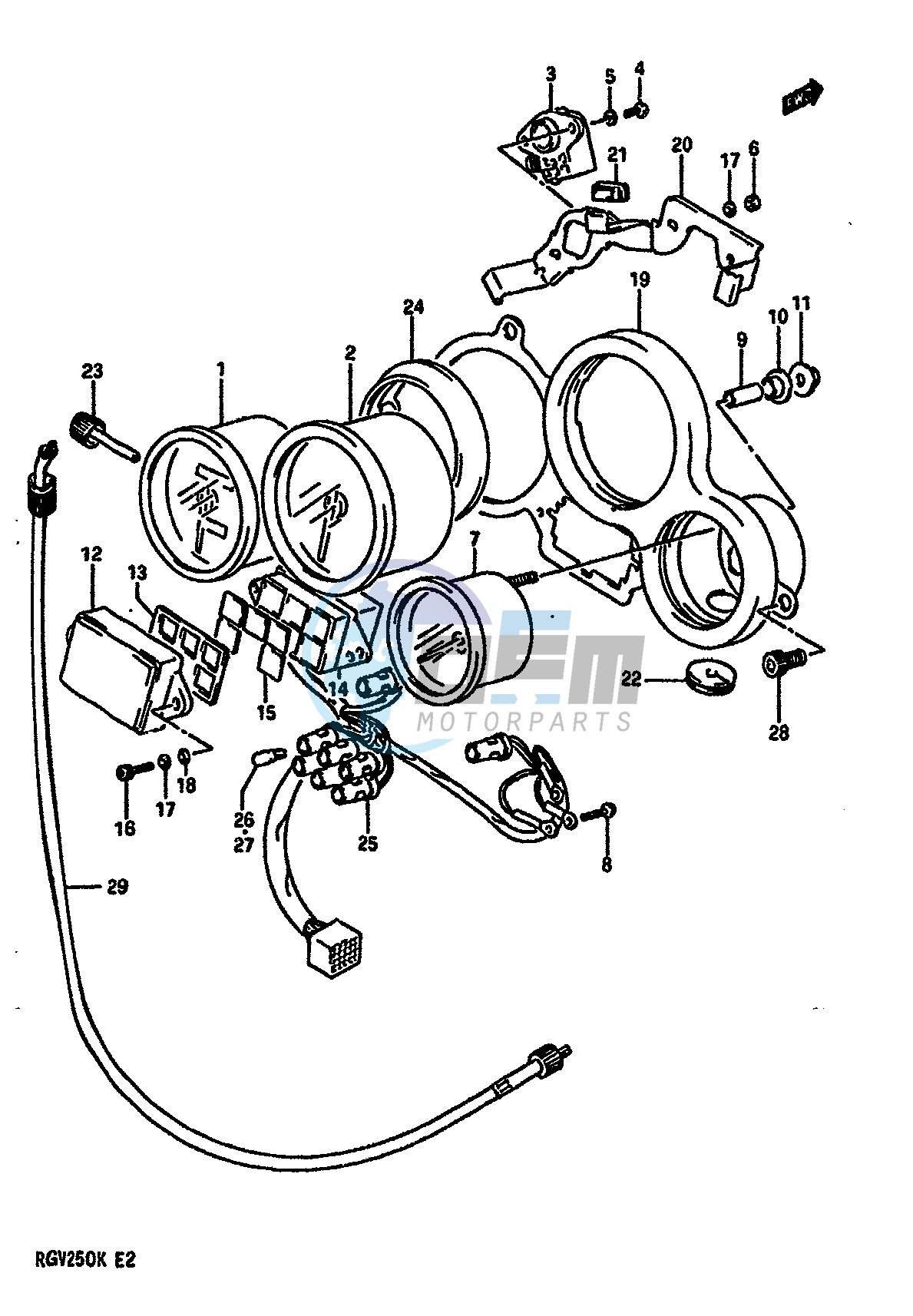 SPEEDOMETER TACHOMETER