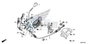 TRX500FA5F TRX500FA Europe Direct - (ED) drawing SELECT LEVER