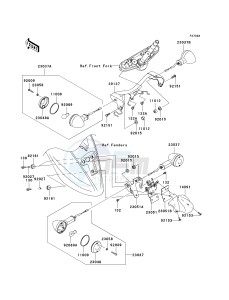 VN 900 B [VULCAN 900 CLASSIC] (6F-9F) B8F drawing TURN SIGNALS-- JKAVN2B1 7A016370 - - -