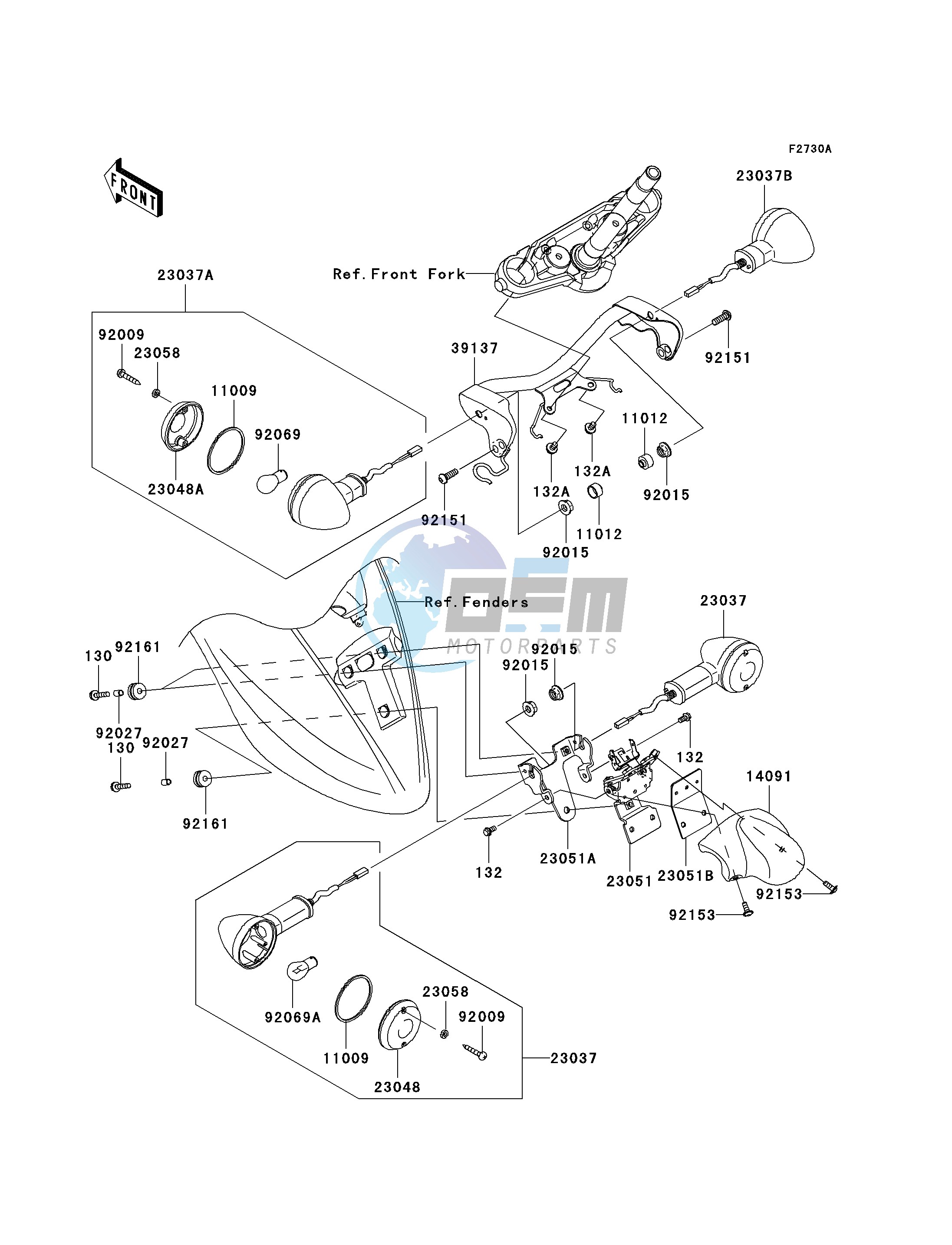 TURN SIGNALS-- JKAVN2B1 7A016370 - - -