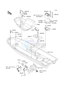 JS 800 A [800 SX-R] (A1-A3) [800 SX-R] drawing HULL FITTINGS