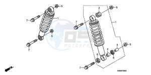 TRX250X9 Australia - (U) drawing FRONT CUSHION