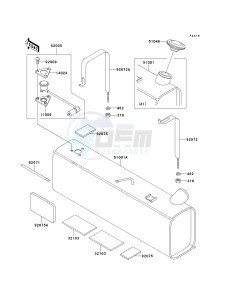 KAF 620 A [MULE 2510 4X4] (A1-A5) [MULE 2510 4X4] drawing FUEL TANK