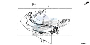 NSS125ADF Forza 125 - NSS125AD UK - (E) drawing REAR COMBINATION LIGHT