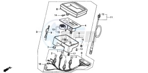 SH50D drawing SPEEDOMETER