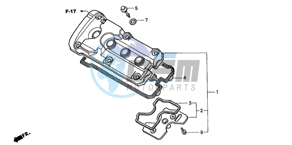 CYLINDER HEAD COVER (CB600F2/F22)