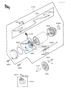 ZX 900 A [NINJA] (A3) NINJA 900 drawing STARTER MOTOR