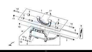 GTS 300I ABS (LN30W9-EU) (L7-M0) drawing MAIN STAND ASSY / GTS 300I ABS (LN30W9-EU) (L7-M0)