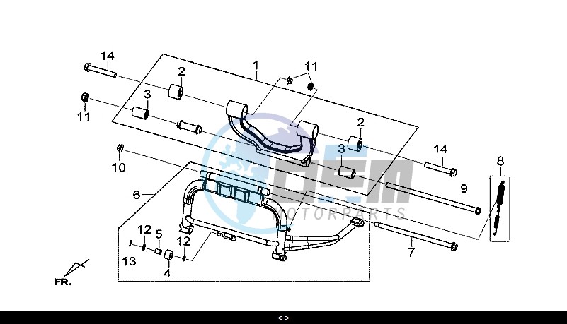 MAIN STAND ASSY / GTS 300I ABS (LN30W9-EU) (L7-M0)