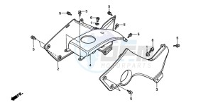 TRX250 TRX250 FOURTRAX drawing BODY COVER