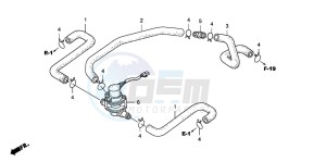 CB1300SA CB1300SUPERBOLD'OR drawing AIR INJECTION CONTROL VALVE