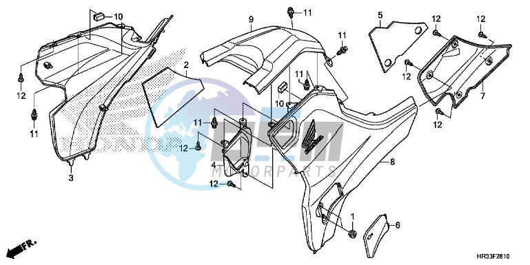 SIDE COVER/TANK COVER