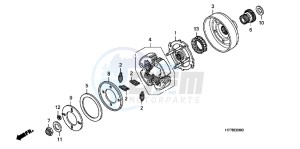 NC750DH NC750D ED drawing WATER PUMP