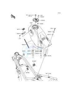 KLX125 KLX125CDS XX (EU ME A(FRICA) drawing Fuel Tank