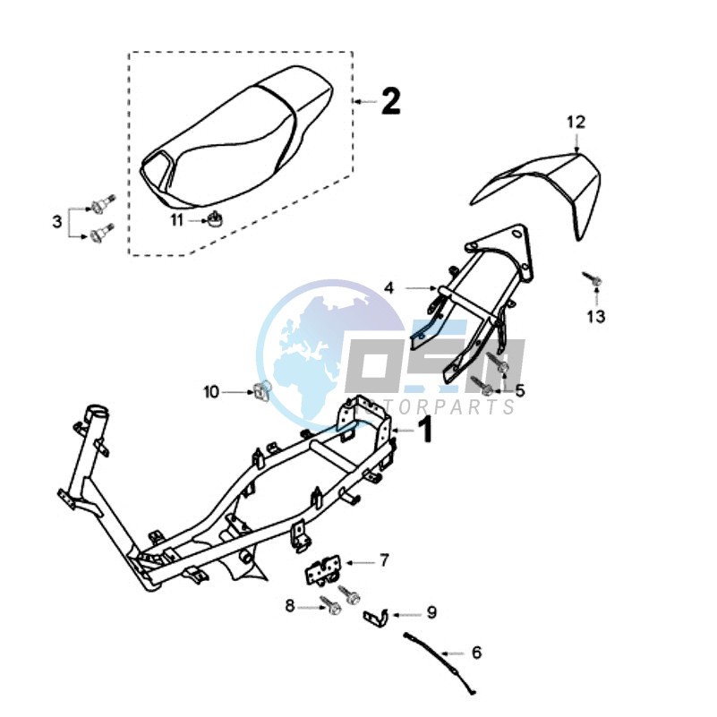 FRAME AND SADDLE