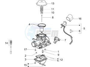 Liberty 200 4t (N15000U03) drawing Carburetors components