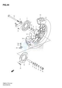 RM85 (P03) drawing REAR WHEEL (RM85L2 P03)