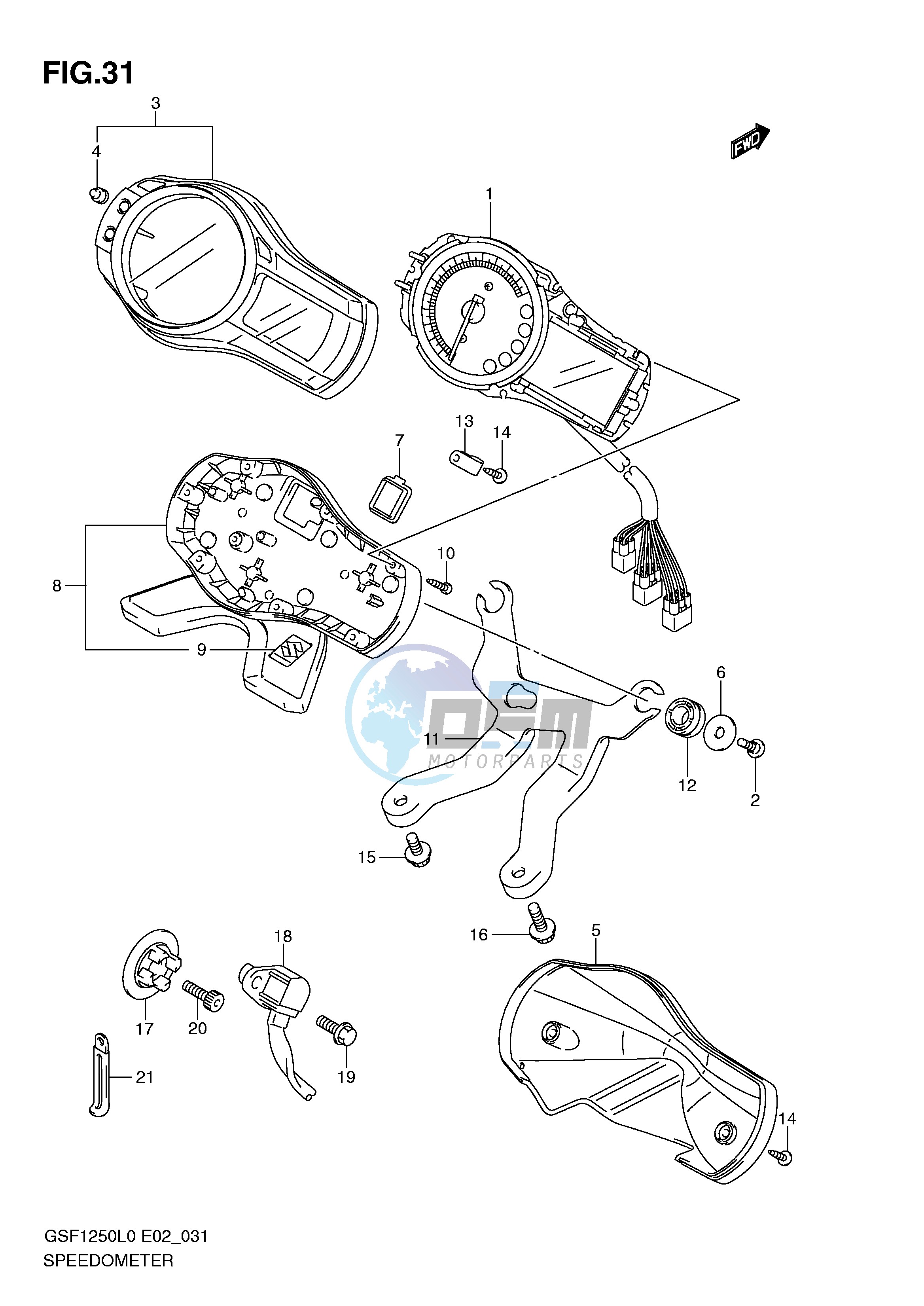 SPEEDOMETER (GSF1250L0)