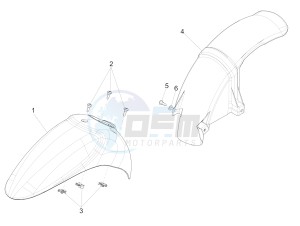 LIBERTY 50 CORPORATE NO ABS E4 (EMEA) drawing Wheel housing - Mudguard