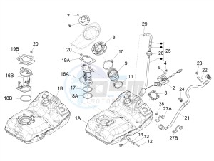 MEDLEY 125 4T IE ABS E3, E4 (APAC) drawing Fuel tank