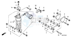 VFR1200FC drawing REAR CUSHION