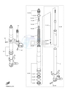 YZF-R1 998 R1 (1KBJ 1KBK) drawing FRONT FORK