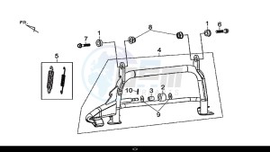 MAXSYM 600 I ABS EXECUTIVE (LX60A4-EU) (E4) (L7-M0) drawing MAIN STAND ASSY