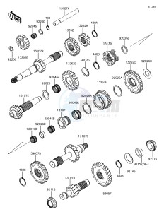 MULE PRO-DXT KAF1000BJF EU drawing Transmission