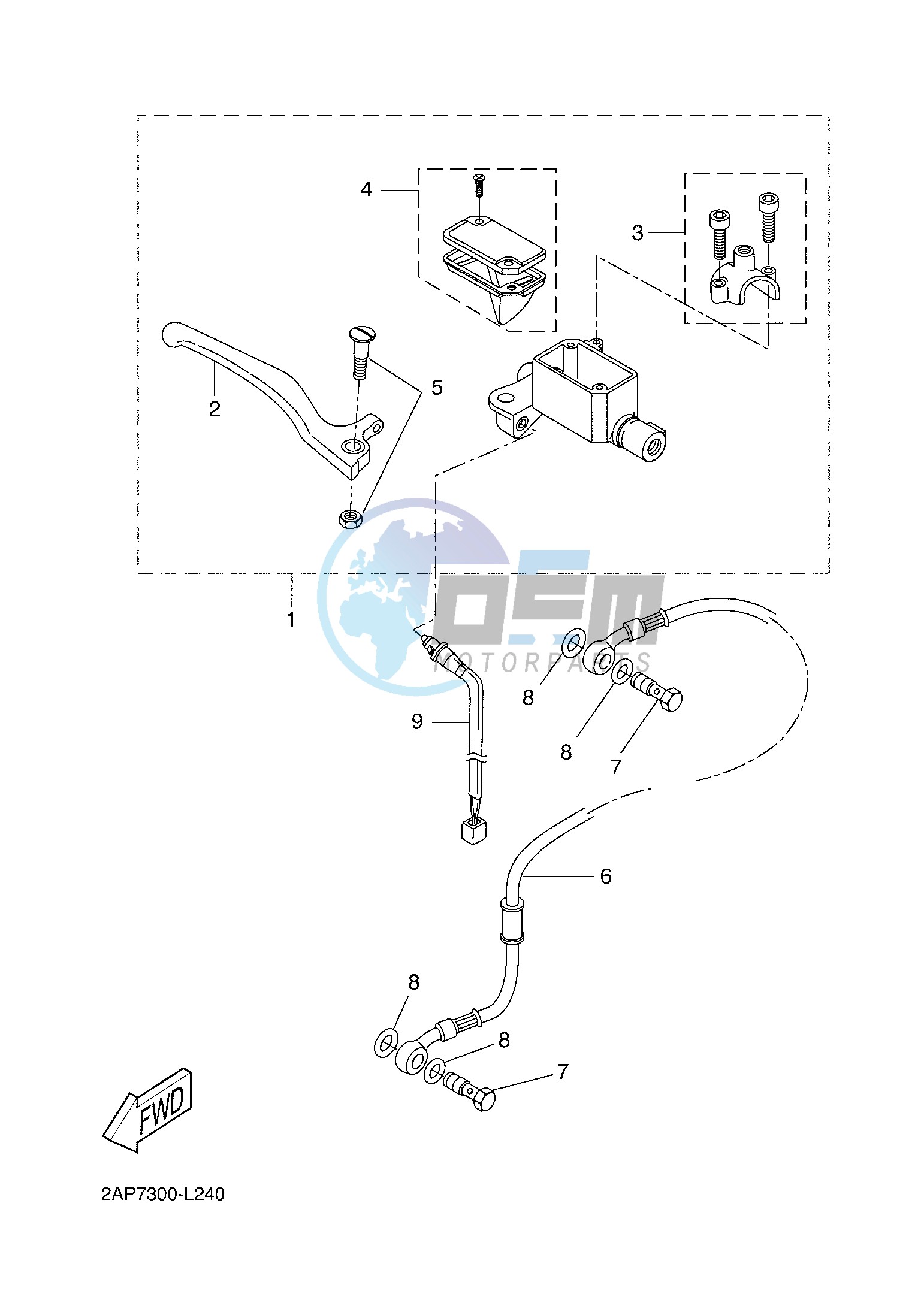 FRONT MASTER CYLINDER