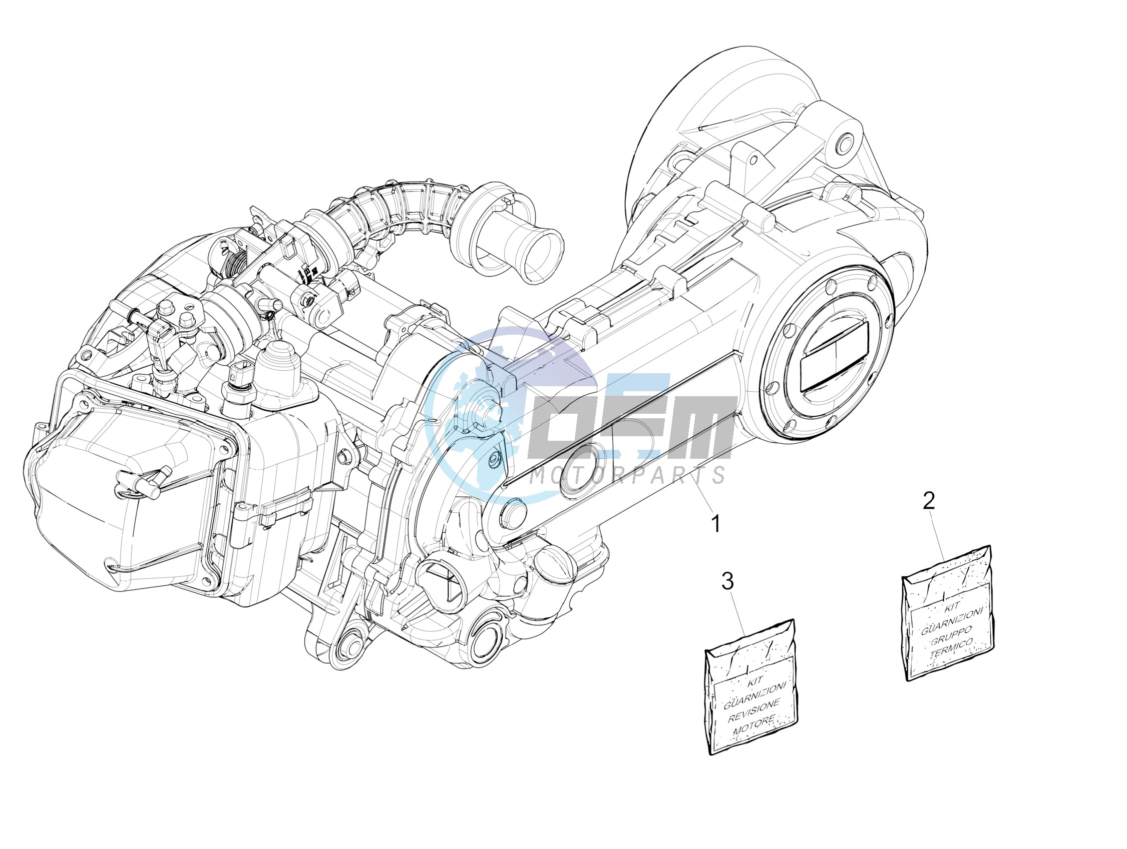 Engine, assembly