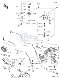 VERSYS-X 300 ABS KLE300CHF XX (EU ME A(FRICA) drawing Rear Master Cylinder