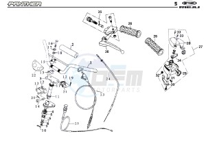 PANTHER 50 drawing CONTROLS -  STEER