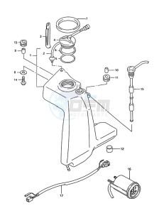 DT 75 drawing Oil Tank (1995 to 1997)